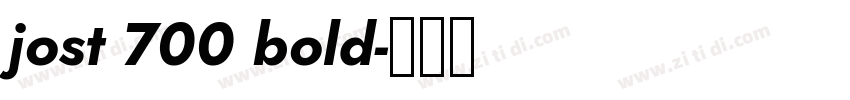 jost 700 bold字体转换